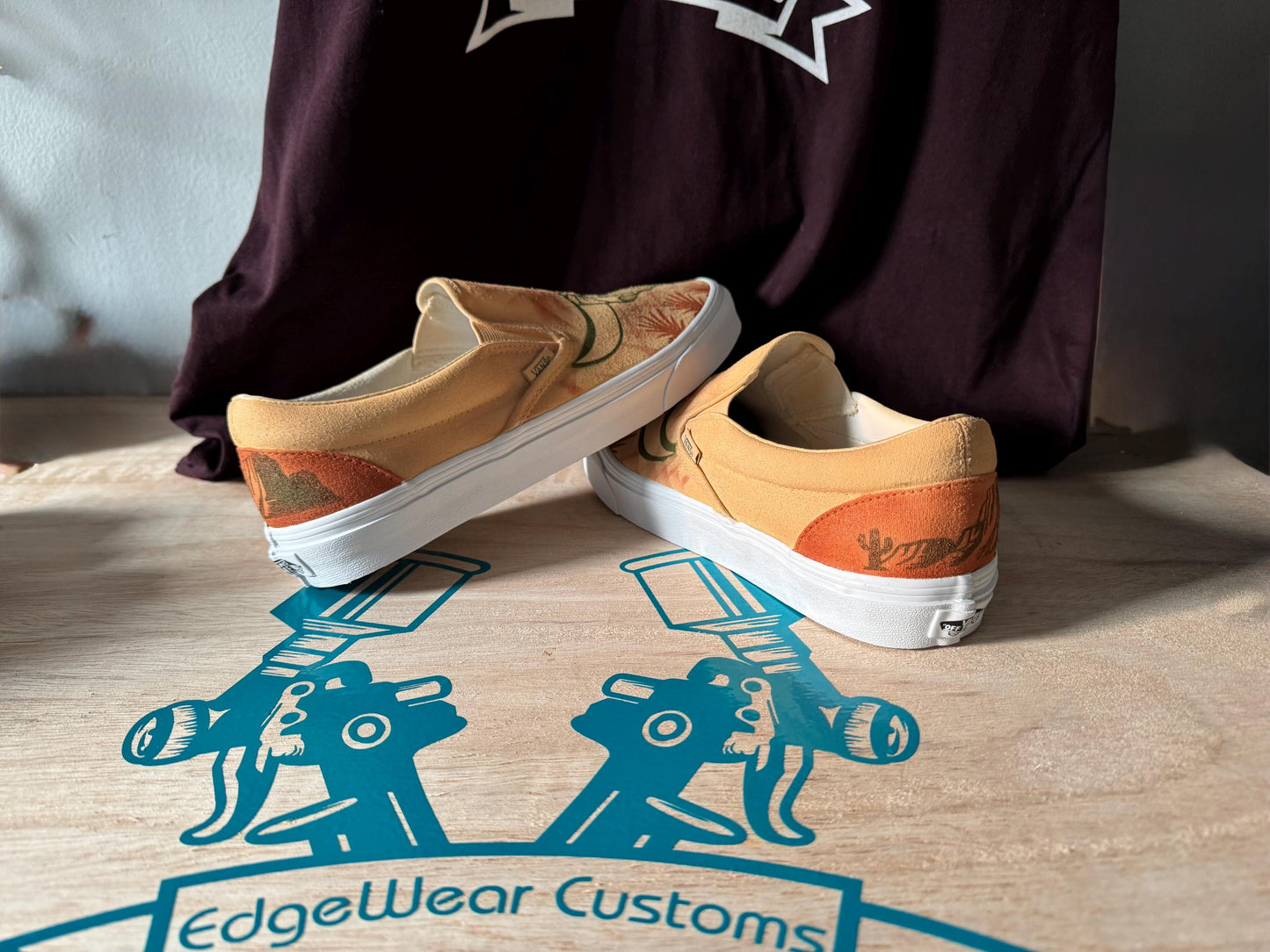 Custom Desert Scene Footwear