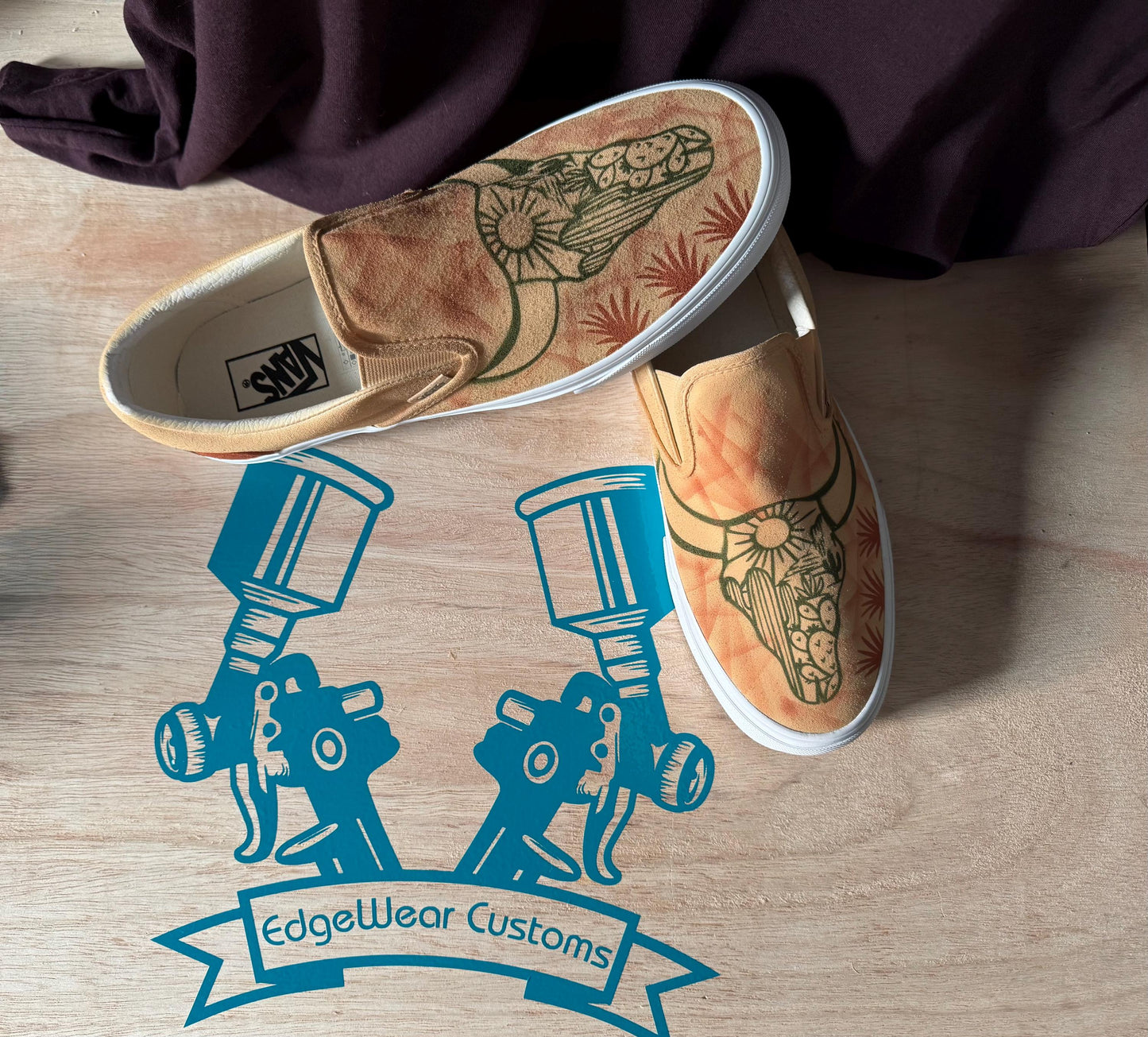 Custom Desert Scene Footwear