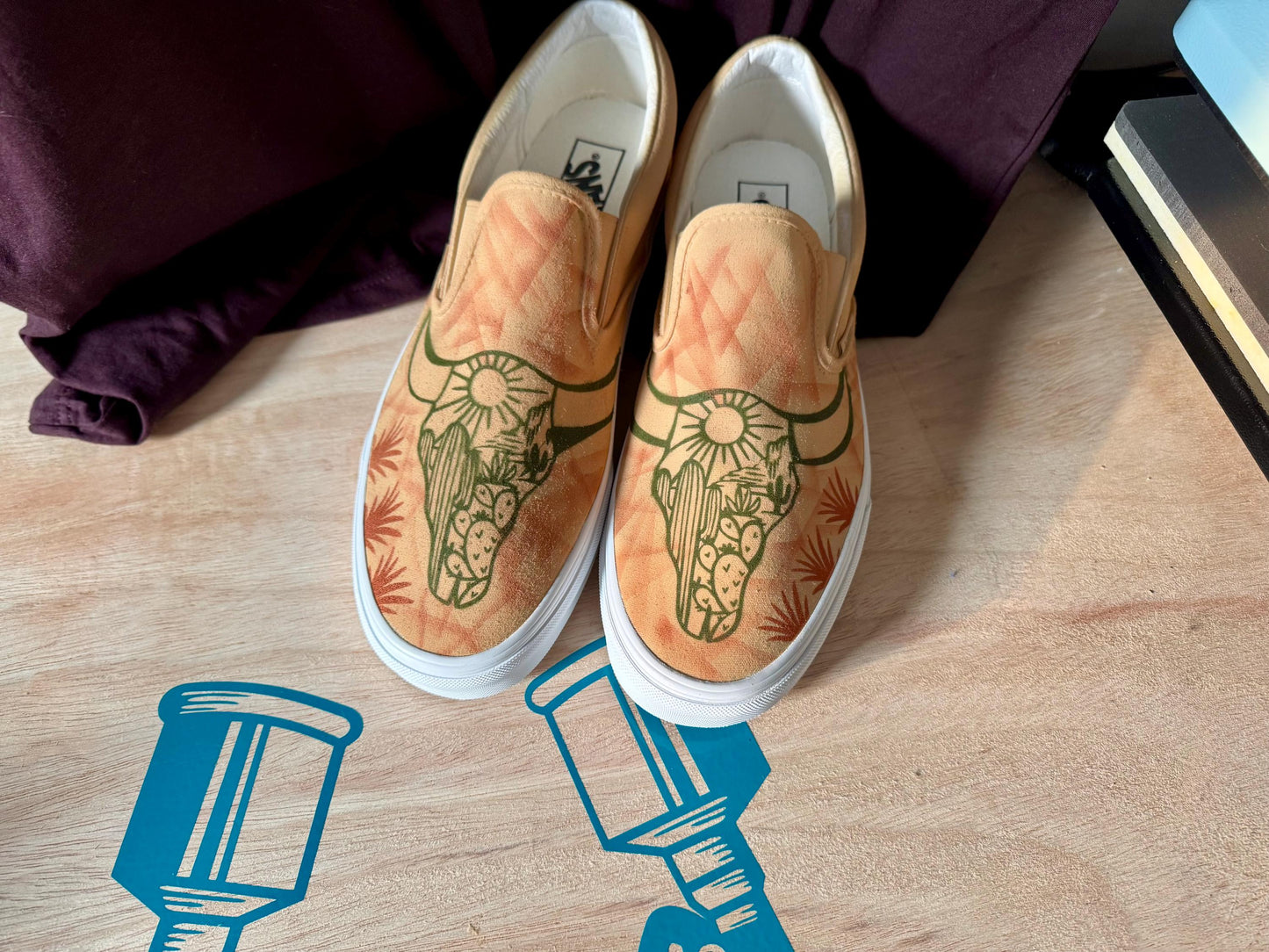 Custom Desert Scene Footwear