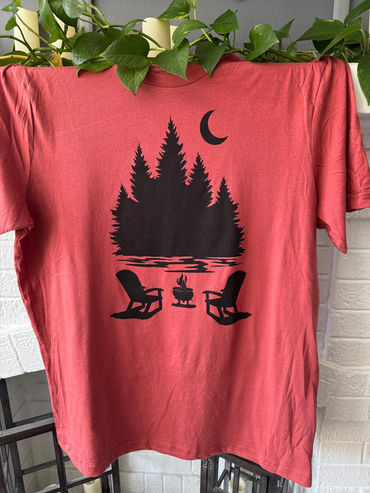 Lakeside Campfire Graphic Tee