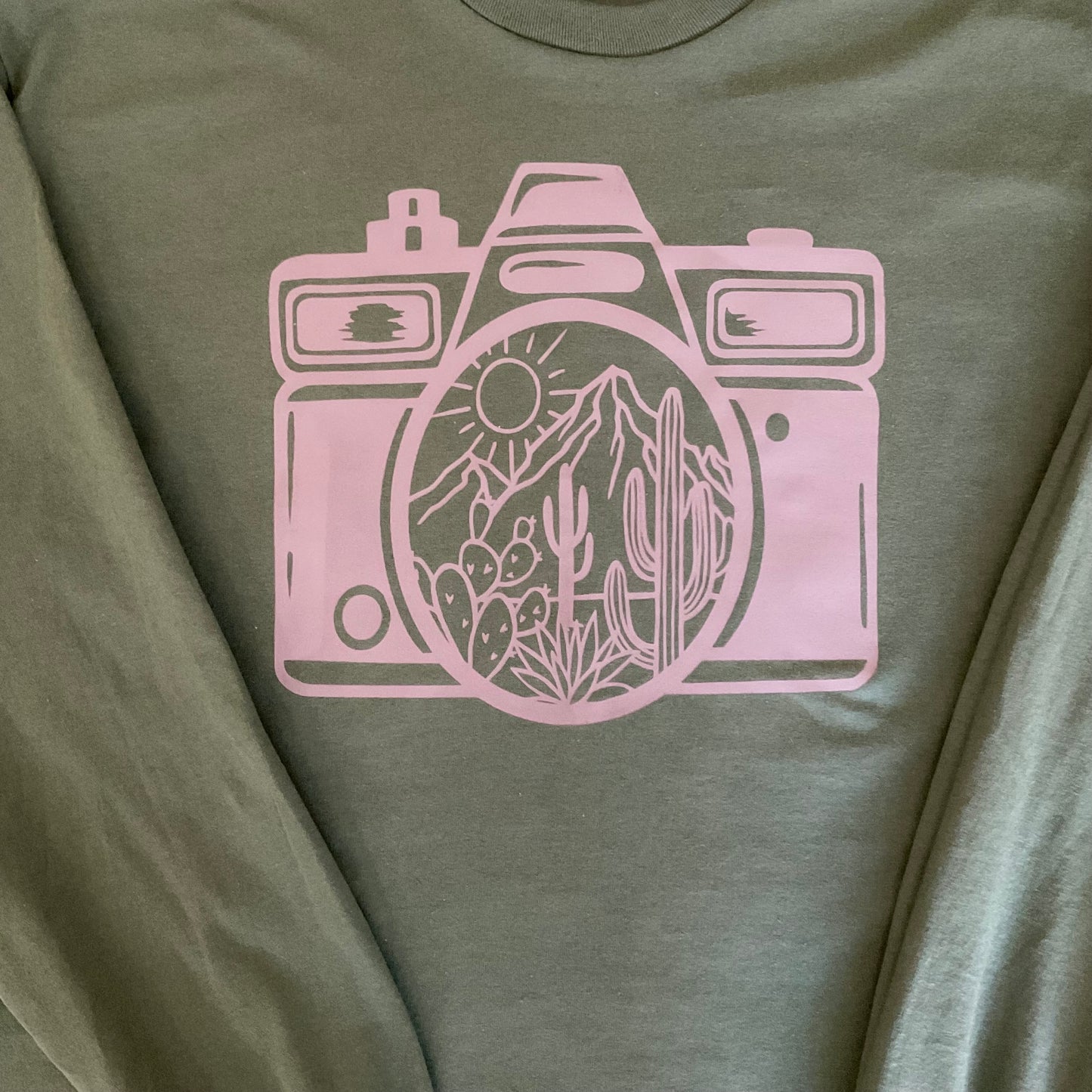 Desert Landscape Camera Graphic Shirt